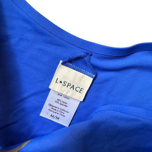 L Space Ella Bikini Bottom Royal Blue Women’s Size Medium NEW - Picture 3 of 6